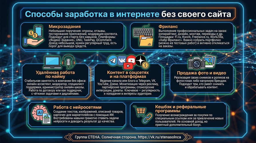 зарабатывать в интернете